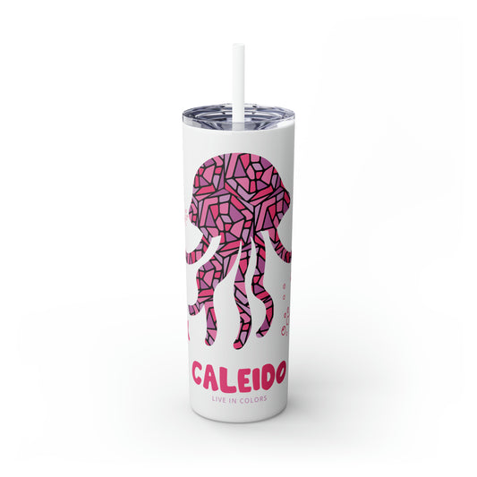 Skinny Tumbler with Straw, 20oz - Jellyfish