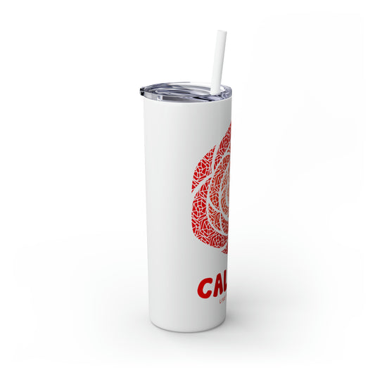 Skinny Tumbler with Straw, 20oz - Rossette