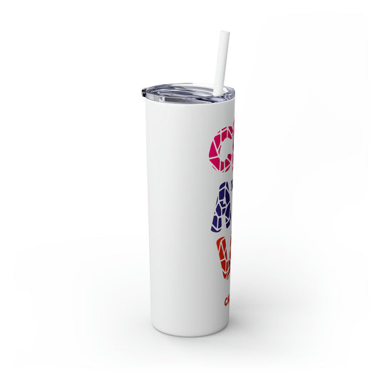 Skinny Tumbler with Straw, 20oz - Creative