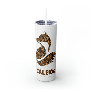 Skinny Tumbler with Straw, 20oz - Fox