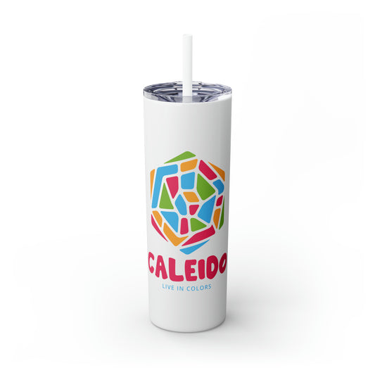 Skinny Tumbler with Straw, 20oz - Caleido