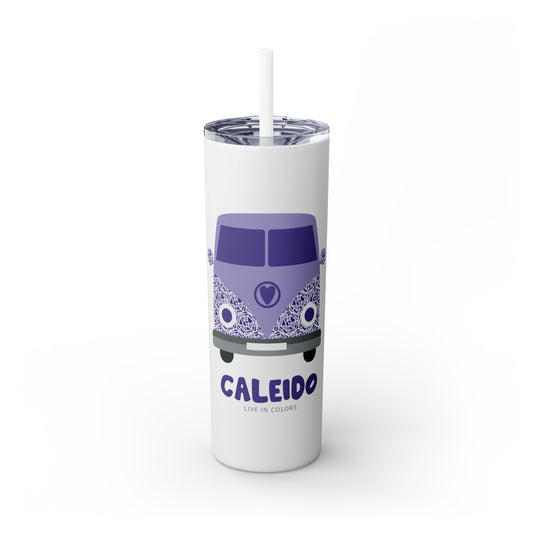 Skinny Tumbler with Straw, 20oz - Violet Van