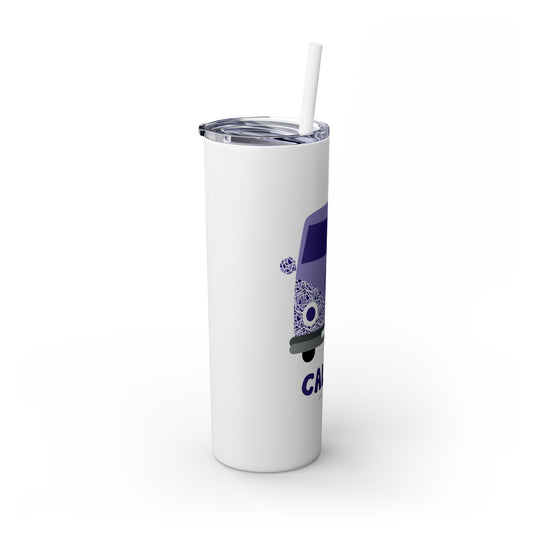 Skinny Tumbler with Straw, 20oz - Violet Van