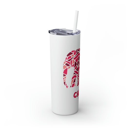 Skinny Tumbler with Straw, 20oz - Elephant